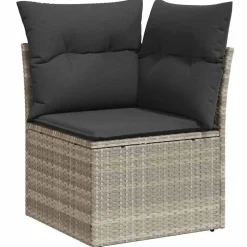 vidaXL Muebles De Jardín-Conjunto de sofá de jardín 7 pcs ratán sintético