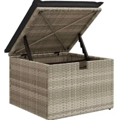 vidaXL Muebles De Jardín-Conjunto de sofá de jardín 7 pcs ratán sintético