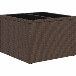 vidaXL Conjunto de sofá de jardín 5 pcs Marrón y crema ratán sintético Marrón y Online