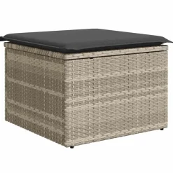 vidaXL Muebles De Jardín-Conjunto de sofá de jardín 7 pcs ratán sintético
