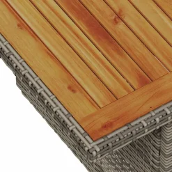 vidaXL Conjunto de sofá de jardín 6 pcs Poliratán Gris Clearance