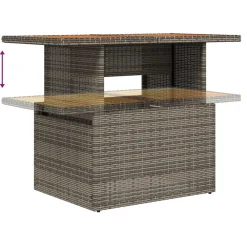vidaXL Muebles De Jardín-Conjunto de sofá de jardín 8 pcs Poliratán