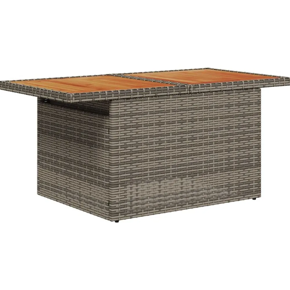 vidaXL Muebles De Jardín-Conjunto de sofá de jardín 8 pcs Poliratán