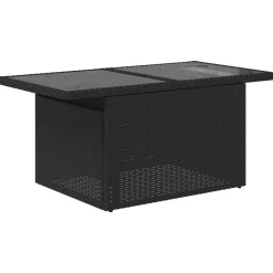 vidaXL Conjunto de sofá de jardín con cojín 8 pcs Poliratán Negro Sale