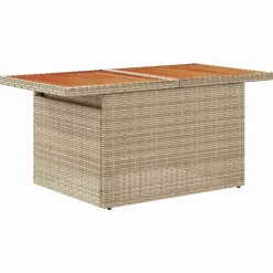 vidaXL Muebles De Jardín-Conjunto de sofá de jardín 9 pcs Beige Poliratán