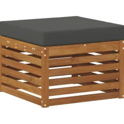 vidaXL Conjunto de Sofá Seccional con cojín 8 pcs Natural y antracita Clearance