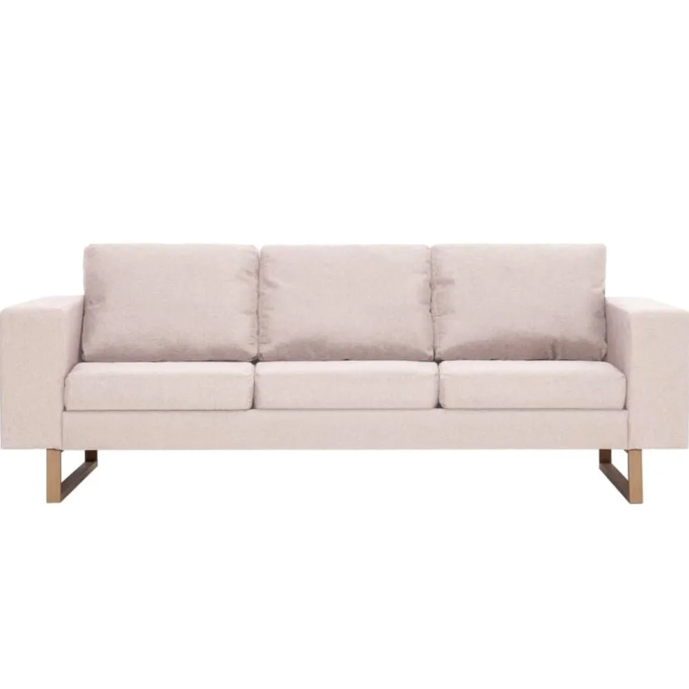 vidaXL Sofás-Conjunto de sofás 2 piezas tela color