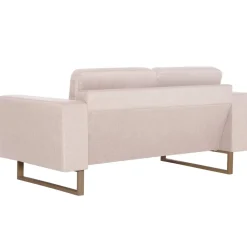 vidaXL Sofás-Conjunto de sofás 2 piezas tela color