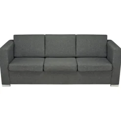 vidaXL Sofás-Conjunto de sofás 3 unidades tela