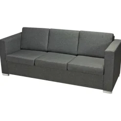 vidaXL Sofás-Conjunto de sofás 3 unidades tela