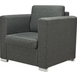 vidaXL Sofás-Conjunto de sofás 3 unidades tela