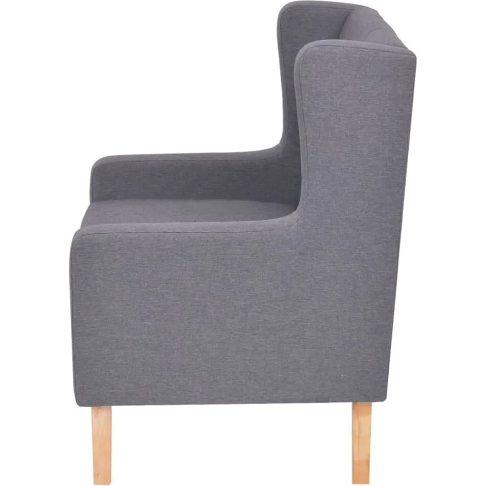 vidaXL Conjunto de sofás 2 piezas tela Gris Clearance