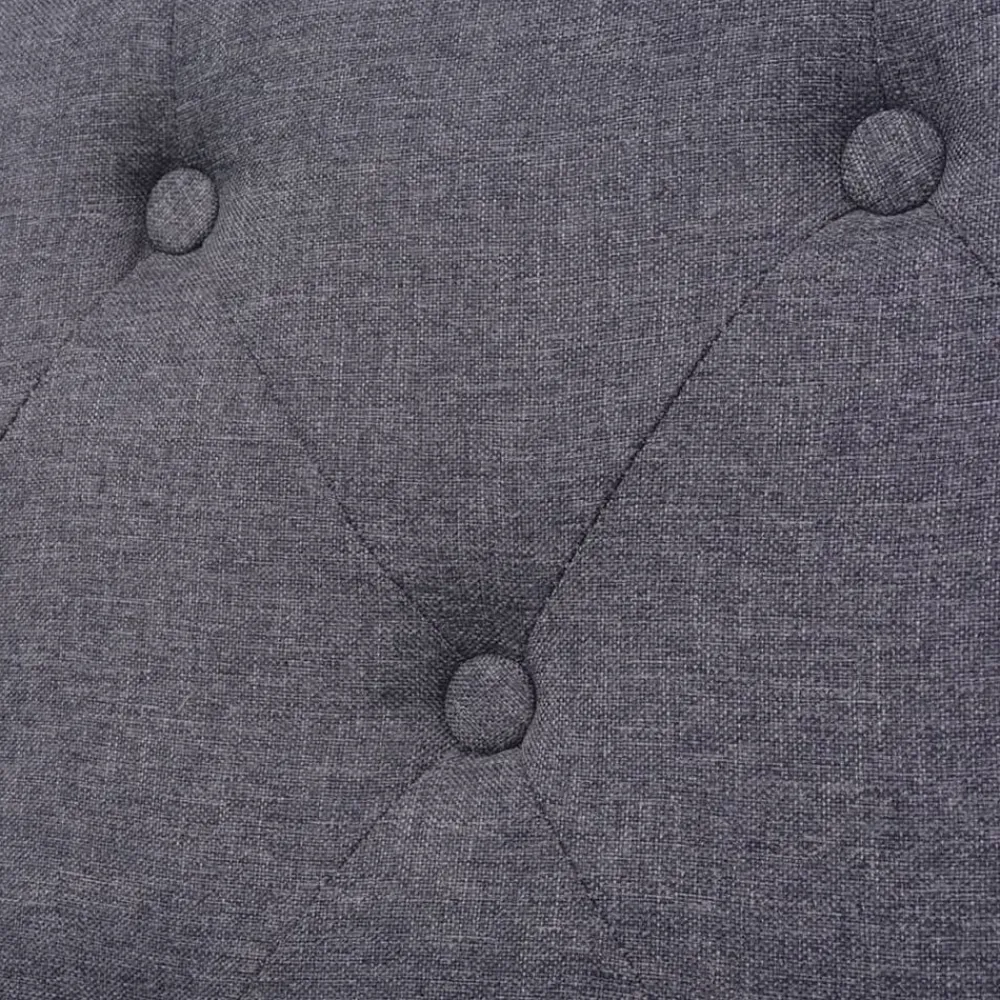 vidaXL Conjunto de sofás 2 piezas tela Gris Clearance