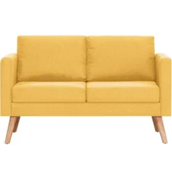 vidaXL Sofás-Conjunto de sofás 2 piezas tela