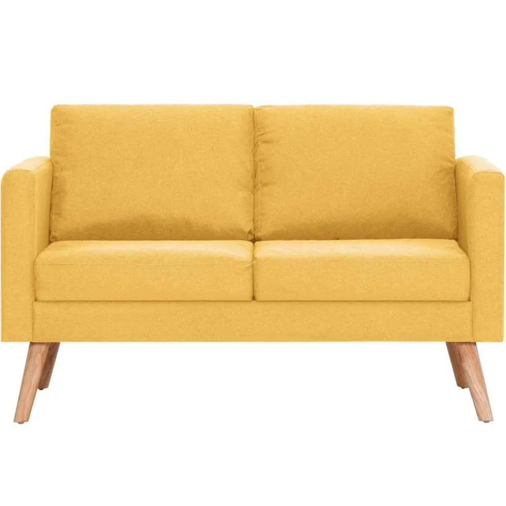 vidaXL Sofás-Conjunto de sofás 2 piezas tela