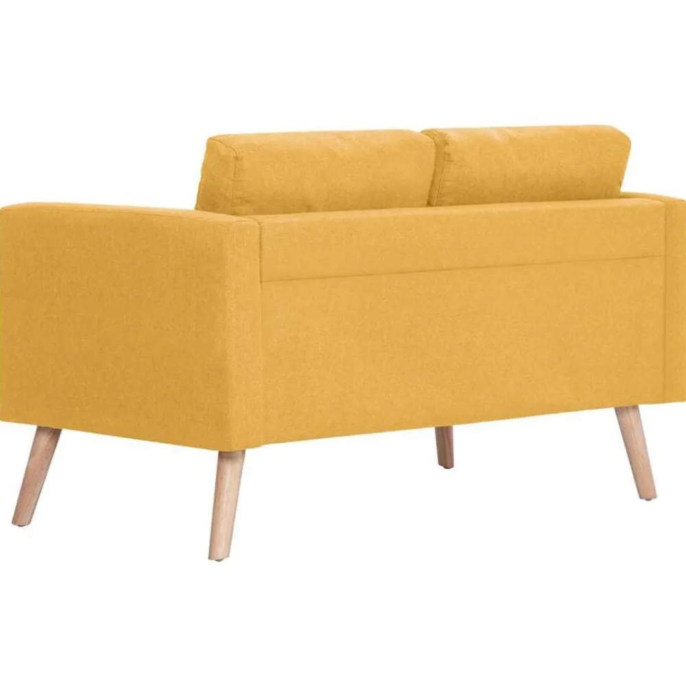 vidaXL Sofás-Conjunto de sofás 2 piezas tela
