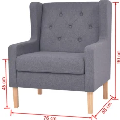 vidaXL Sofás-Conjunto de sofás 2 piezas tela