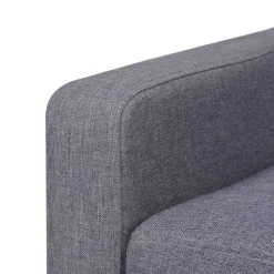 vidaXL Sofás-Conjunto de sofás 2 piezas tela