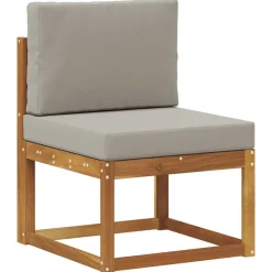 vidaXL Conjuntos De Muebles-Conjunto de sofás de exterior 9 pcs Gris Natural y Claro
