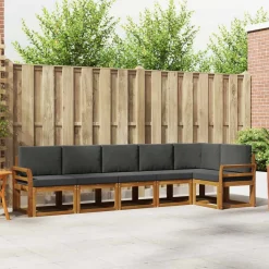 vidaXL Conjuntos De Muebles-Conjunto de sofás de exterior 6 pcs