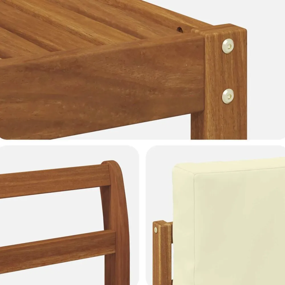 vidaXL Conjuntos De Muebles-Conjunto de sofás de exterior con cojín 6 pcs