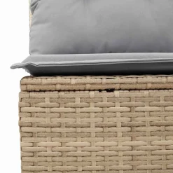 vidaXL Conjunto de sofás de jardín 5 pcs Beige ratán sintético beige y gris New