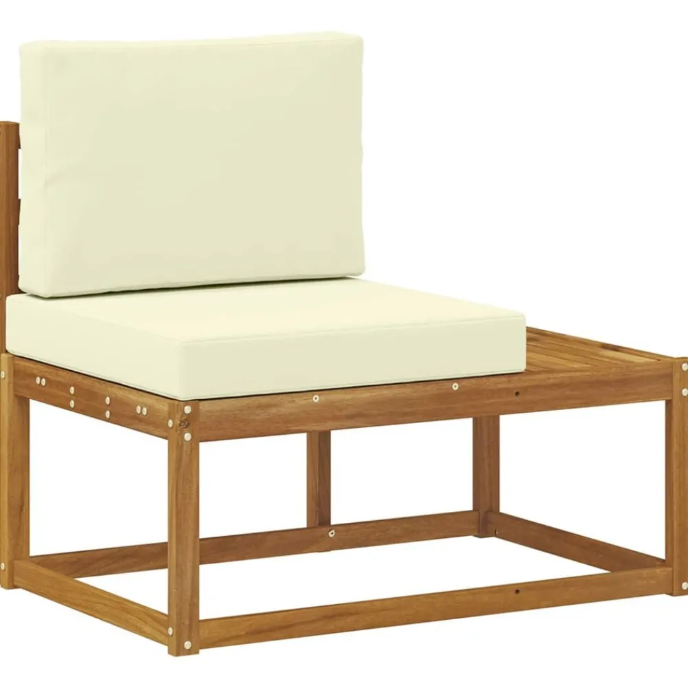 vidaXL Muebles De Jardín-Conjunto de sofás de exterior con cojín 5 Pieza