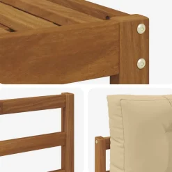 vidaXL Conjuntos De Muebles-Conjunto de sofás de exterior con cojín 10 pcs