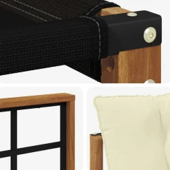 vidaXL Conjuntos De Muebles-Conjunto de sofás de exterior con cojín 6 pcs