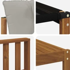 vidaXL Conjuntos De Muebles-Conjunto de sofás de exterior 9 pcs Gris Natural y Claro