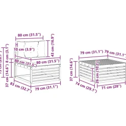 vidaXL Conjuntos De Muebles-Conjunto de sofás de exterior 9 pcs