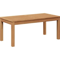 vidaXL Conjunto de sofás de jardín 5 pcs Natural Madera de teca maciza Natural y crema Best