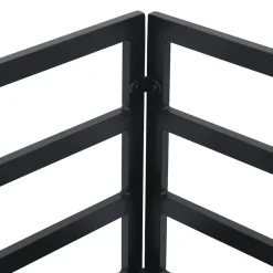 vidaXL Muebles De Jardín-Conjunto de sofás de jardín 13 pcs Negro Metal
