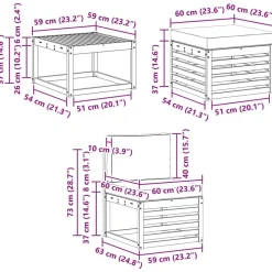 vidaXL Conjuntos De Muebles-Conjunto de sofás de exterior 6 pcs