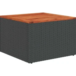vidaXL Conjunto de sofás de jardín 9 pcs ratán sintético Negro Online