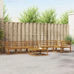 vidaXL Conjuntos De Muebles-Conjunto de sofás de exterior 7 pcs