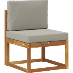 vidaXL Conjunto de sofás de exterior 7 pcs Gris Natural y Claro Gris claro y natural Best