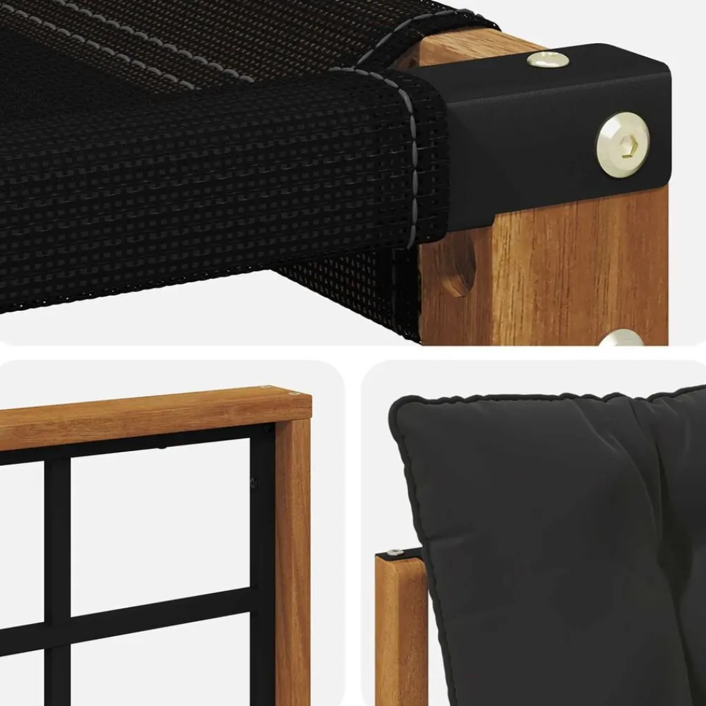 vidaXL Conjuntos De Muebles-Conjunto de sofás de exterior con cojín 6 pcs