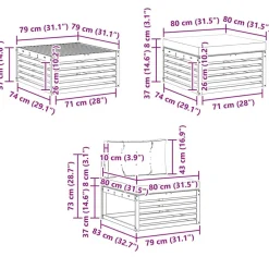 vidaXL Conjuntos De Muebles-Conjunto de sofás de exterior 6 pcs