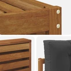 vidaXL Conjuntos De Muebles-Conjunto de sofás de exterior 6 pcs