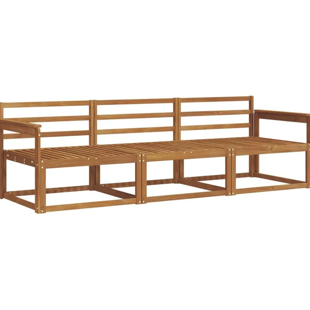 vidaXL Conjuntos De Muebles-Conjunto de sofás de exterior 3 pcs