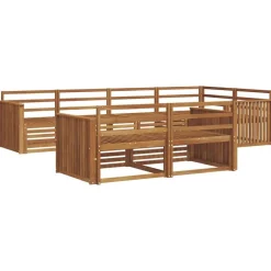 vidaXL Conjuntos De Muebles-Conjunto de sofás de exterior 7 pcs