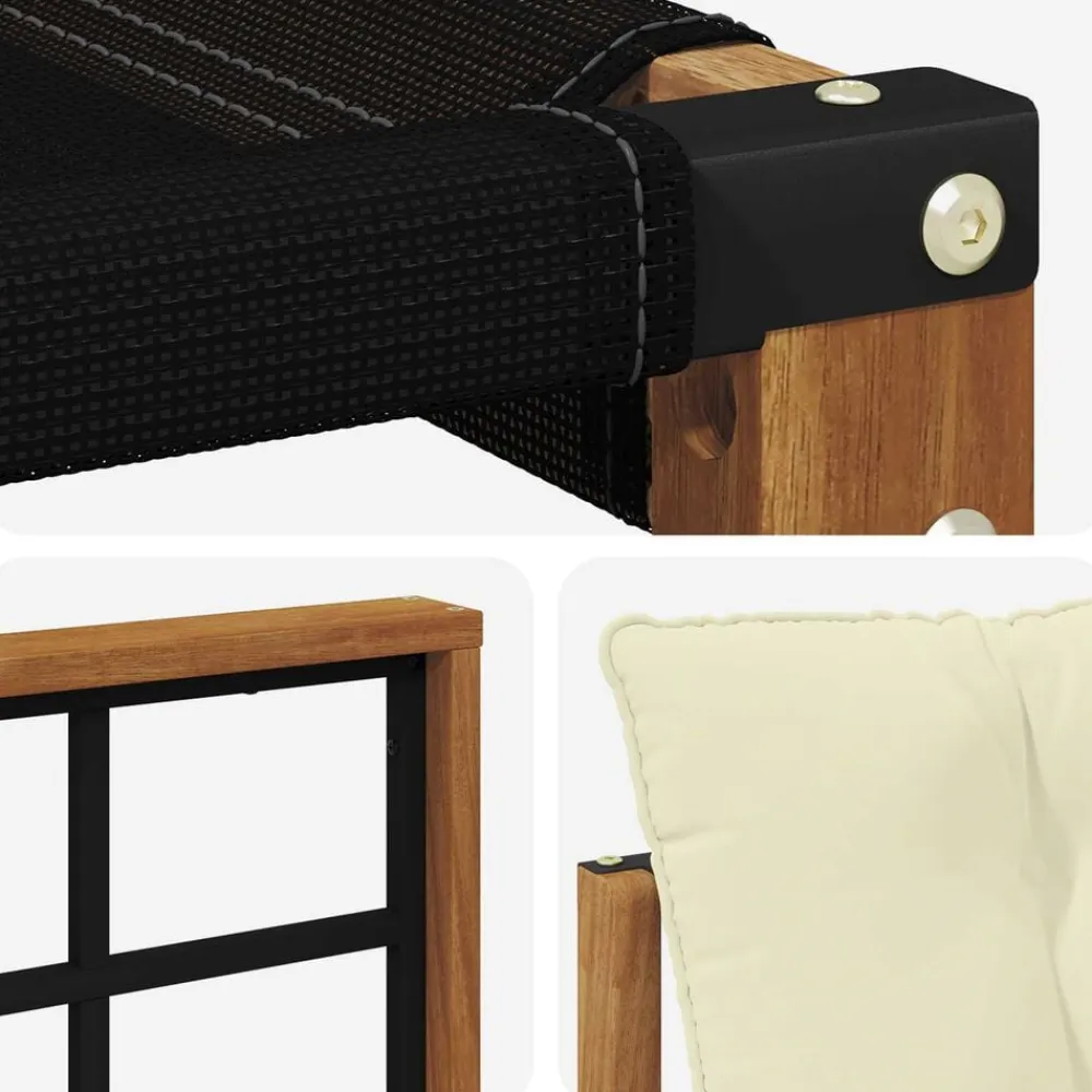 vidaXL Conjuntos De Muebles-Conjunto de sofás de exterior con cojín 6 pcs