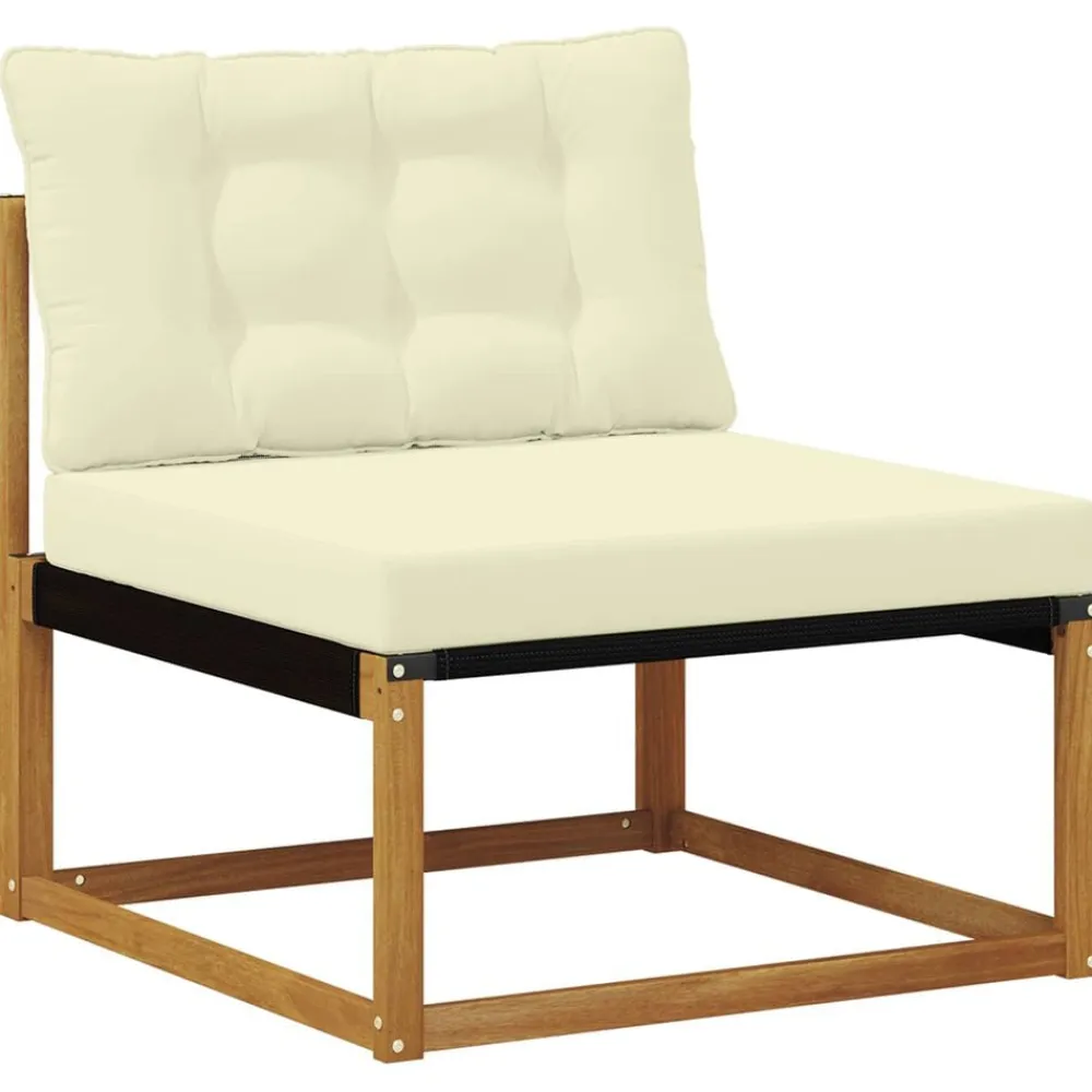 vidaXL Conjuntos De Muebles-Conjunto de sofás de exterior con cojín 9 pcs