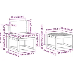 vidaXL Conjunto de sofás de exterior 9 pcs Natural y antracita Sale