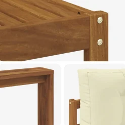 vidaXL Conjuntos De Muebles-Conjunto de sofás de exterior con cojín 6 pcs