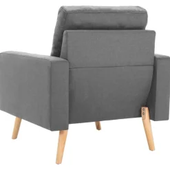vidaXL Conjunto de sofás de 2 piezas tela Gris claro Clearance
