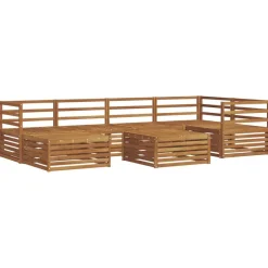 vidaXL Conjuntos De Muebles-Conjunto de sofás de exterior 7 pcs