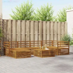 vidaXL Conjuntos De Muebles-Conjunto de sofás de exterior 7 pcs