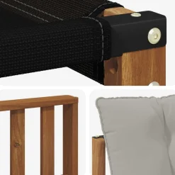 vidaXL Conjuntos De Muebles-Conjunto de sofás de exterior 7 pcs Gris Natural y Claro